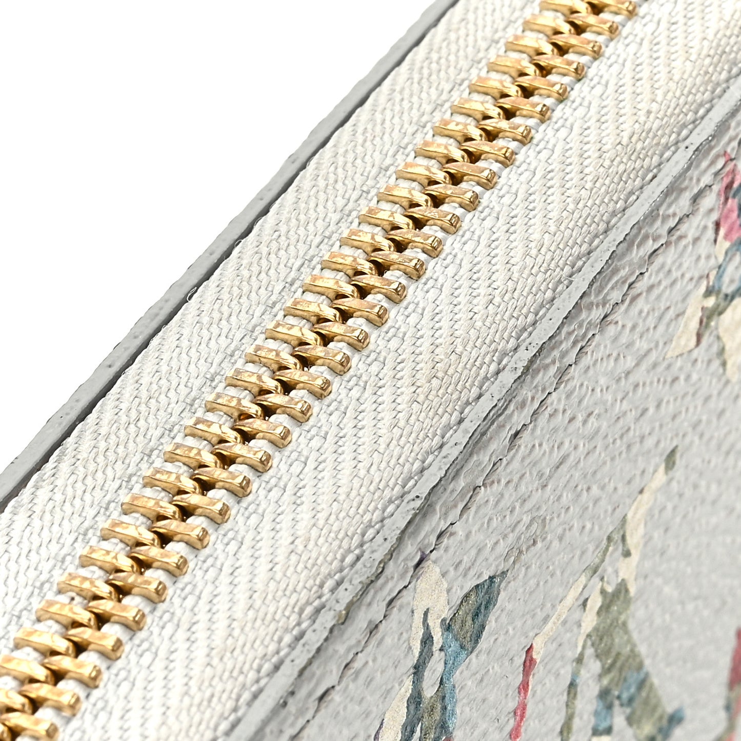 Metallic Monogram LV Garden Zippy Wallet Silver
