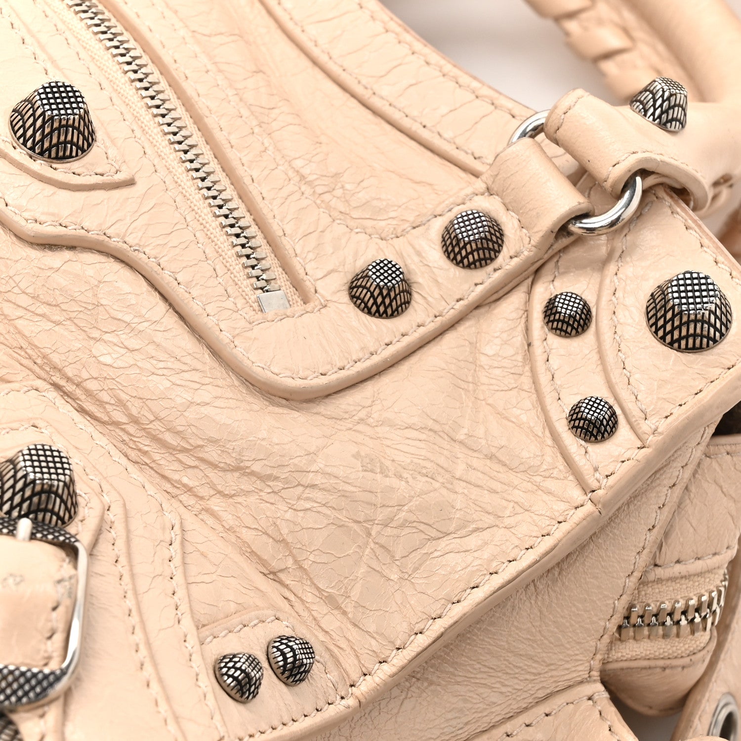 Balenciaga Agneau Arena Neo Cagole Handbag XS Sand Beige 15 of 25