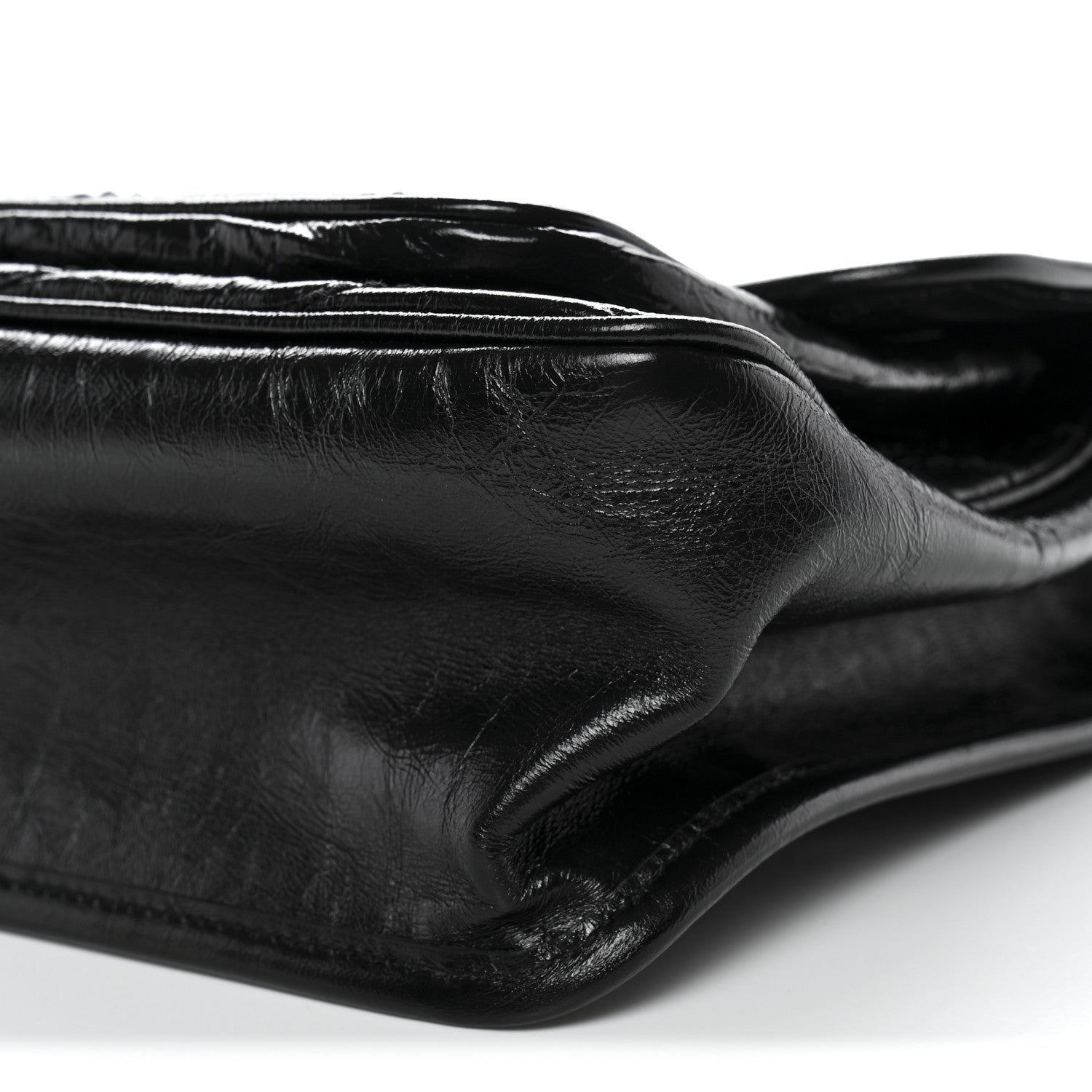Saint Laurent Crinkled Calfskin Matelasse Monogram Medium Niki Chain Satchel Black 10 of 10