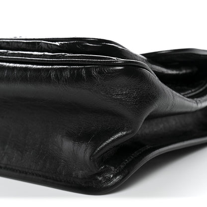Saint Laurent Crinkled Calfskin Matelasse Monogram Medium Niki Chain Satchel Black 10 of 10