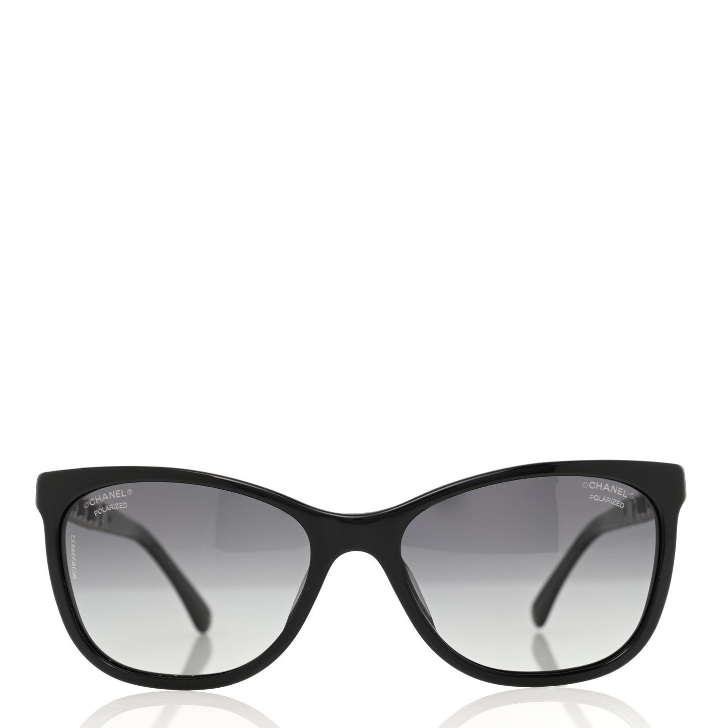 Cat Eye Chain Polarized Sunglasses 5260-Q-A Black