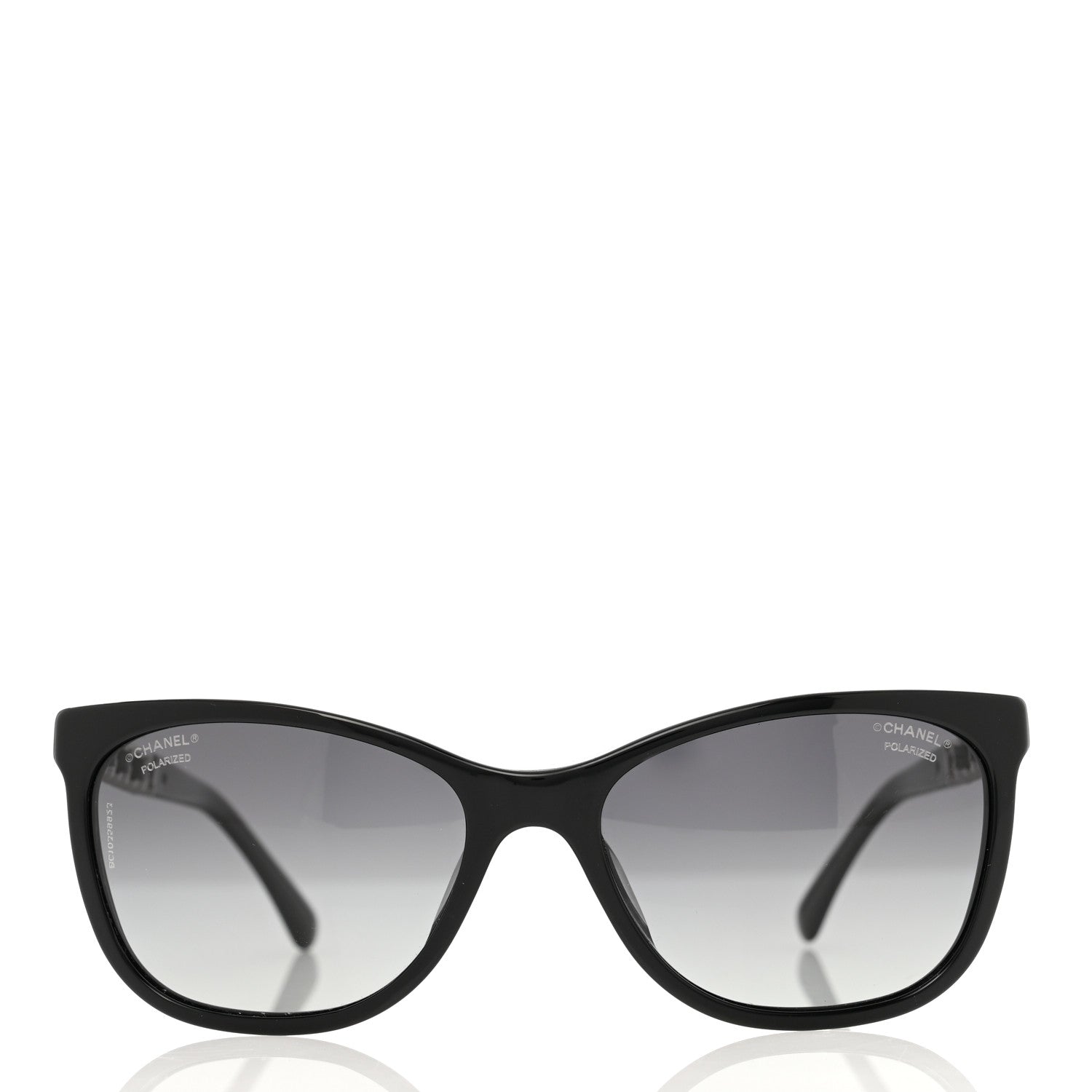 Chanel Cat Eye Chain Polarized Sunglasses 5260-Q-A Black 3 of 8