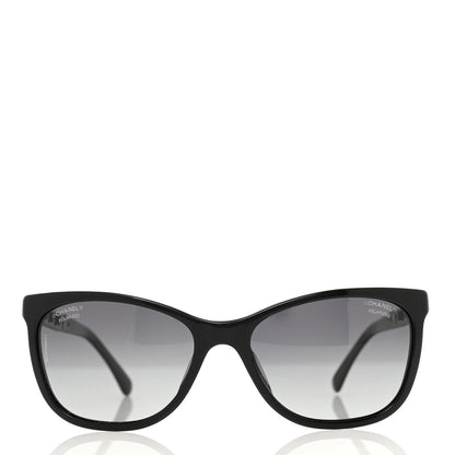 Chanel Cat Eye Chain Polarized Sunglasses 5260-Q-A Black 3 of 8