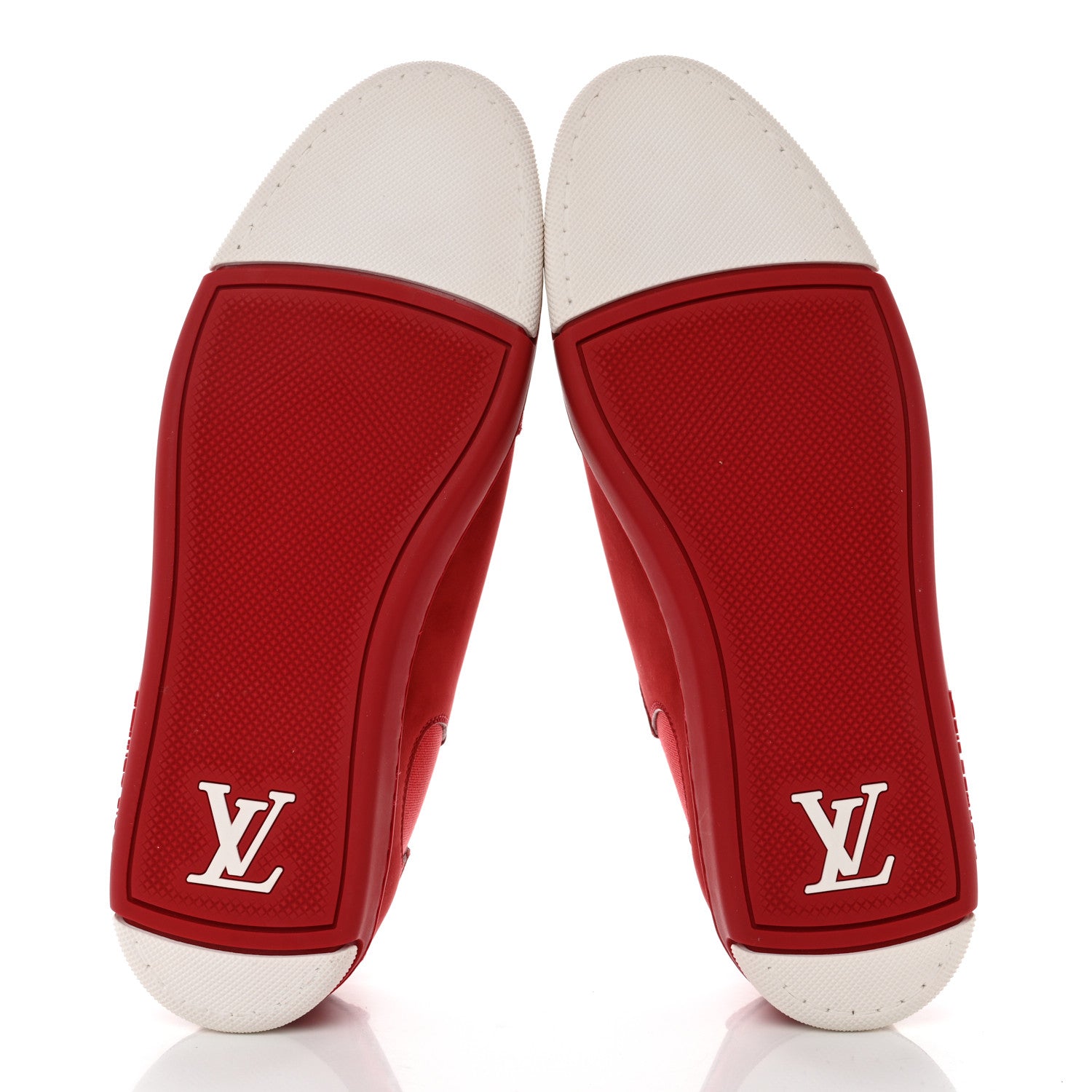 Louis Vuitton Suede Mens Americas Cup Slalom Sneakers 8 Red 5 of 8