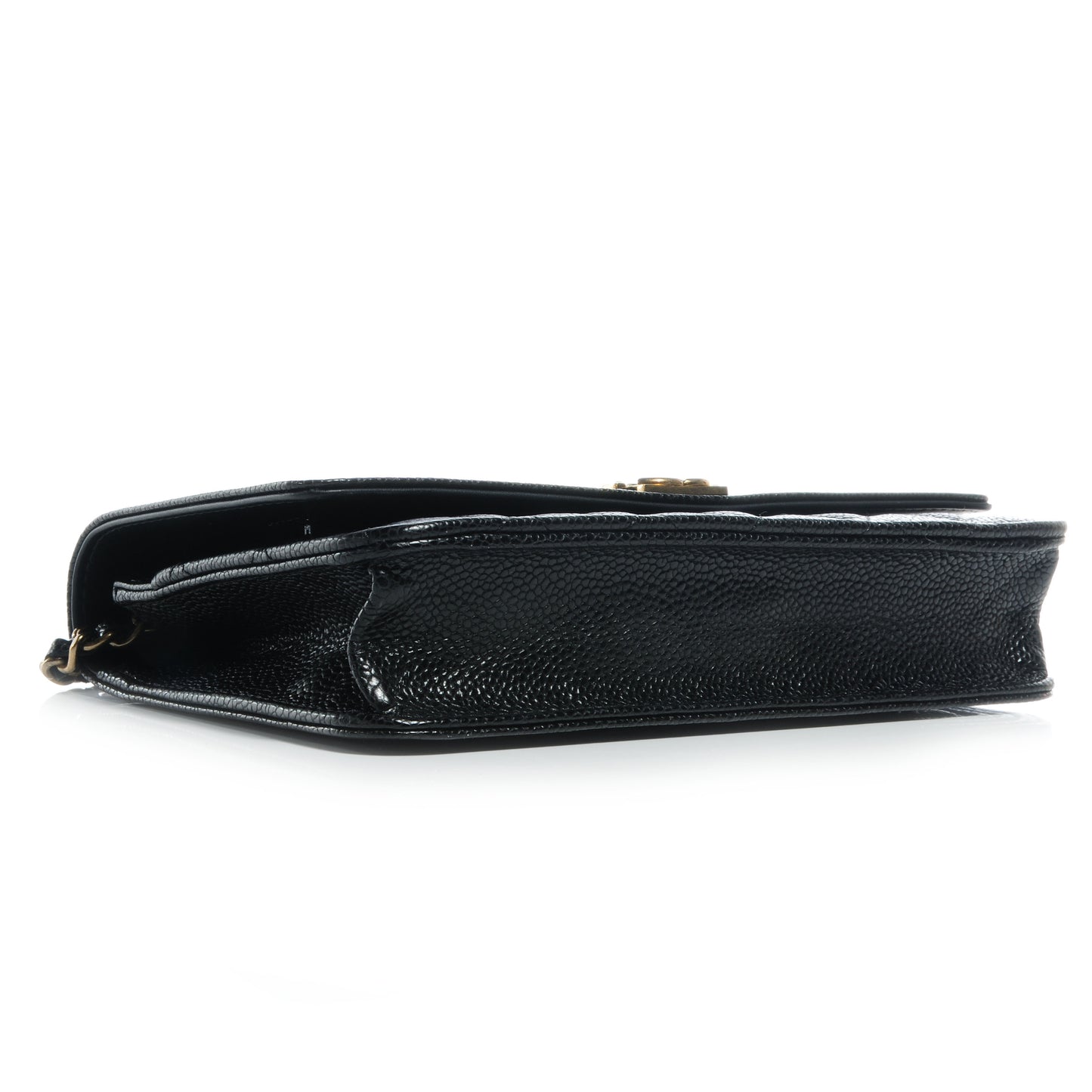 Caviar Quilted Boy Wallet On Chain WOC Black