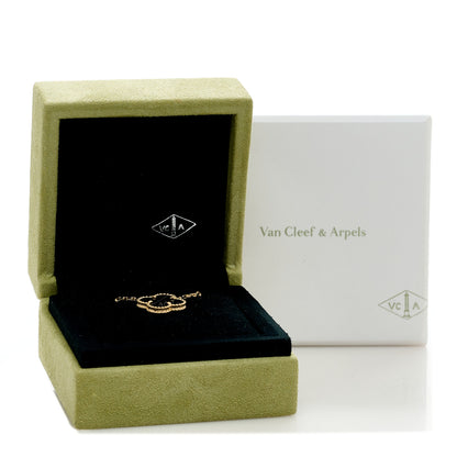 Van Cleef & Arpels 18K Yellow Gold Black Onyx Vintage Alhambra Pendant Necklace 5 of 5