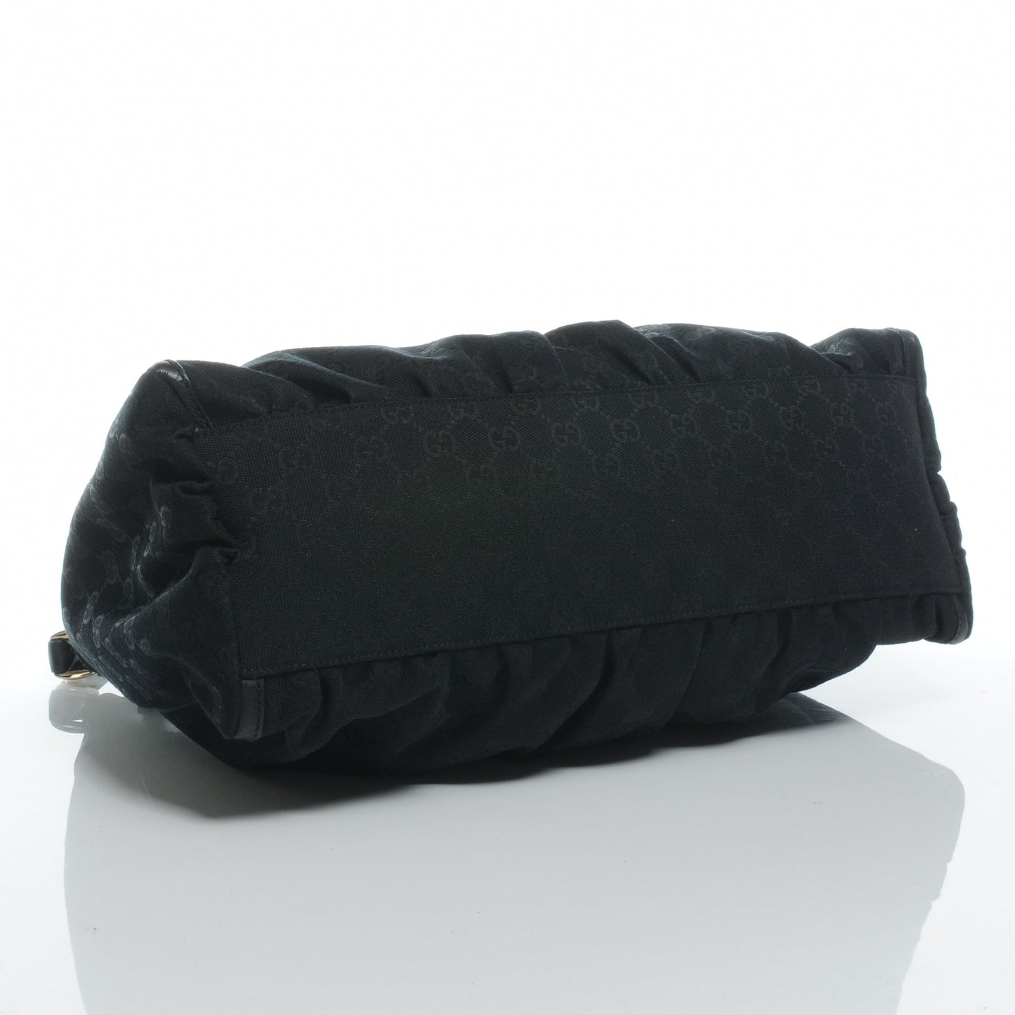 Monogram D Gold Large Hobo Black