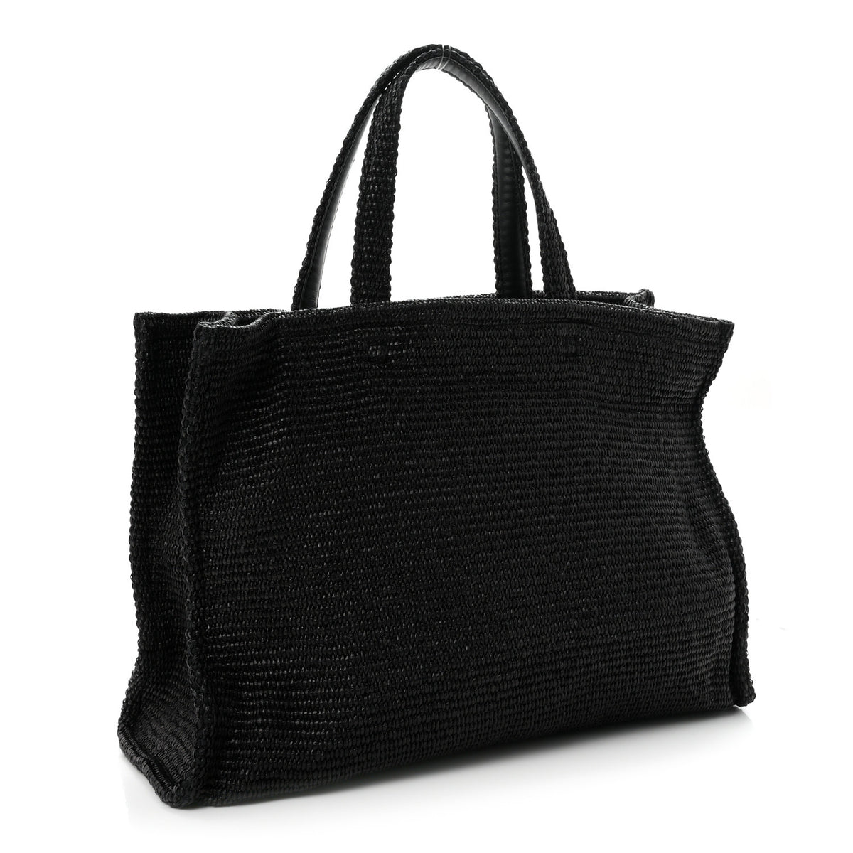 Raffia Medium G Tote Black
