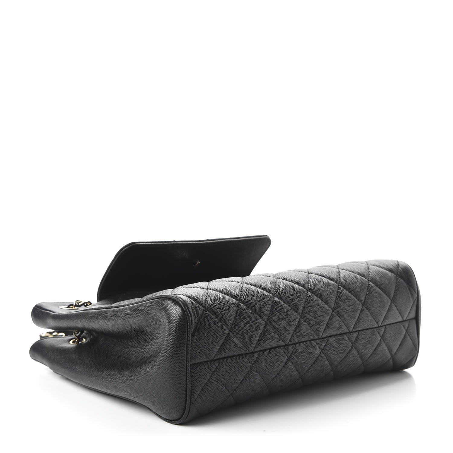 Chanel Caviar Quilted In Out Flap Shopping Tote Black 4 of 11