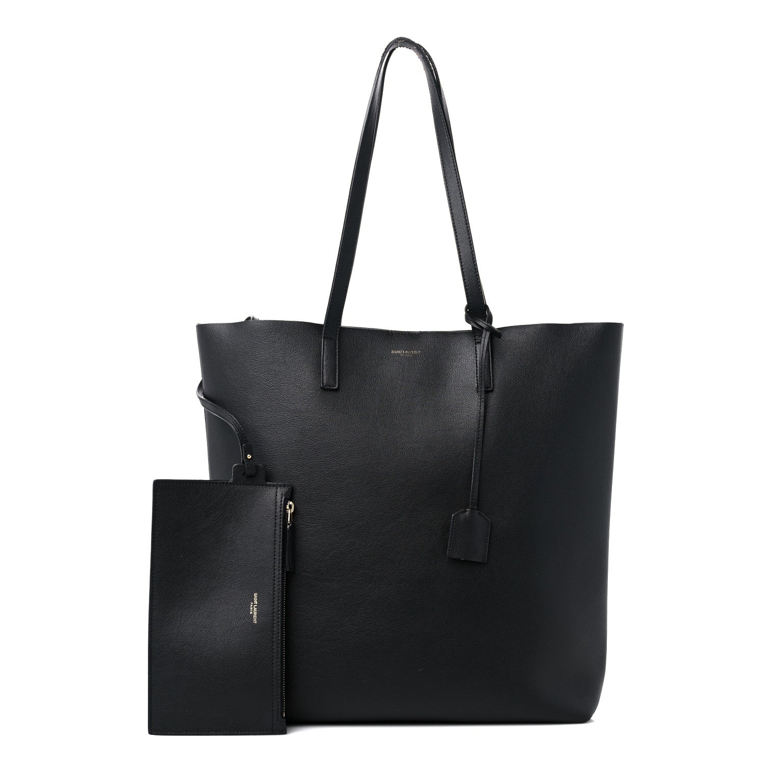 Saint Laurent Calfskin Medium Shopping Tote Black 1 of 15
