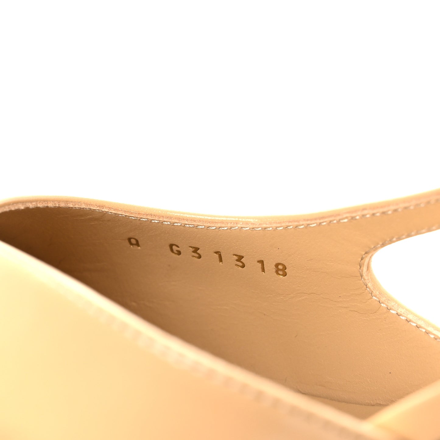 Goatskin Grosgrain Cap Toe CC Slingback Pumps 40 Beige Black