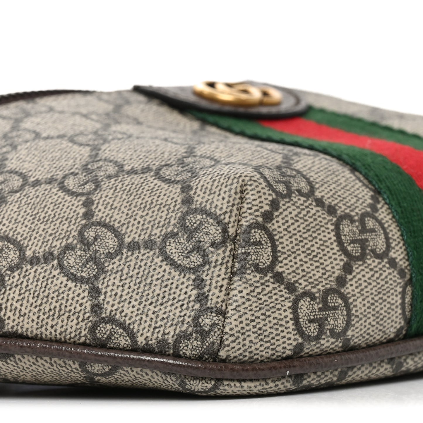 GG Supreme Monogram Web Small Ophidia Belt Bag Beige Ebony New Acero