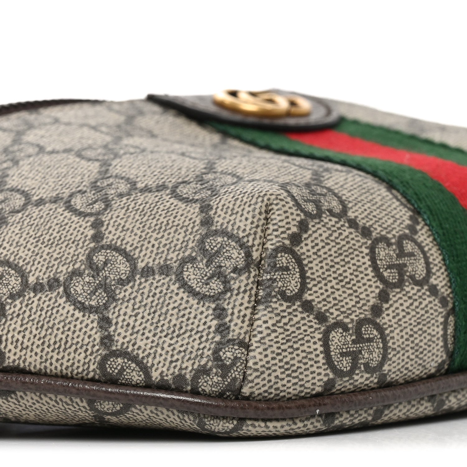 Gucci GG Supreme Monogram Web Small Ophidia Belt Bag Beige Ebony New Acero 9 of 10