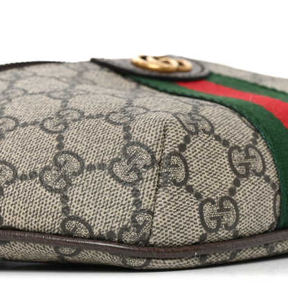 Gucci GG Supreme Monogram Web Small Ophidia Belt Bag Beige Ebony New Acero 9 of 10