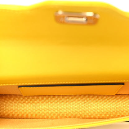 Gucci GG Monogram Scratch Lux Calfskin Mini Luce Shoulder Bag Yellow 5 of 9
