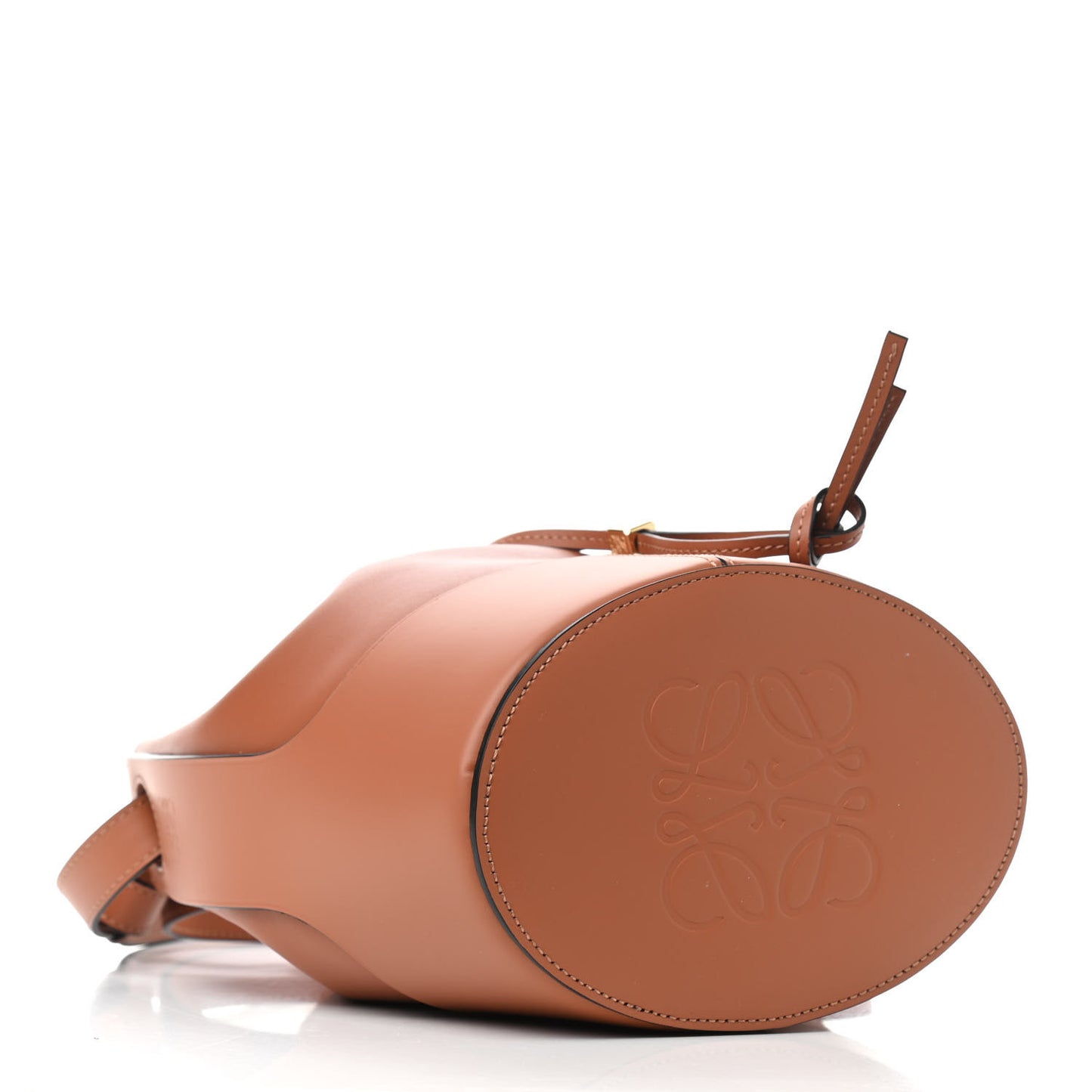 Calfskin Balloon Bucket Bag Tan