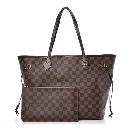 Louis Vuitton Damier Ebene Neo Neverfull MM Rose Ballerine 1 of 24