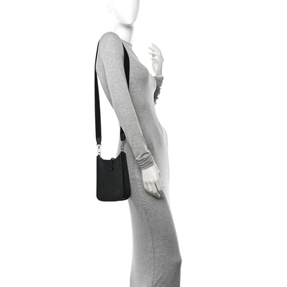 Hermes Taurillon Clemence Evelyne TPM Black 2 of 12