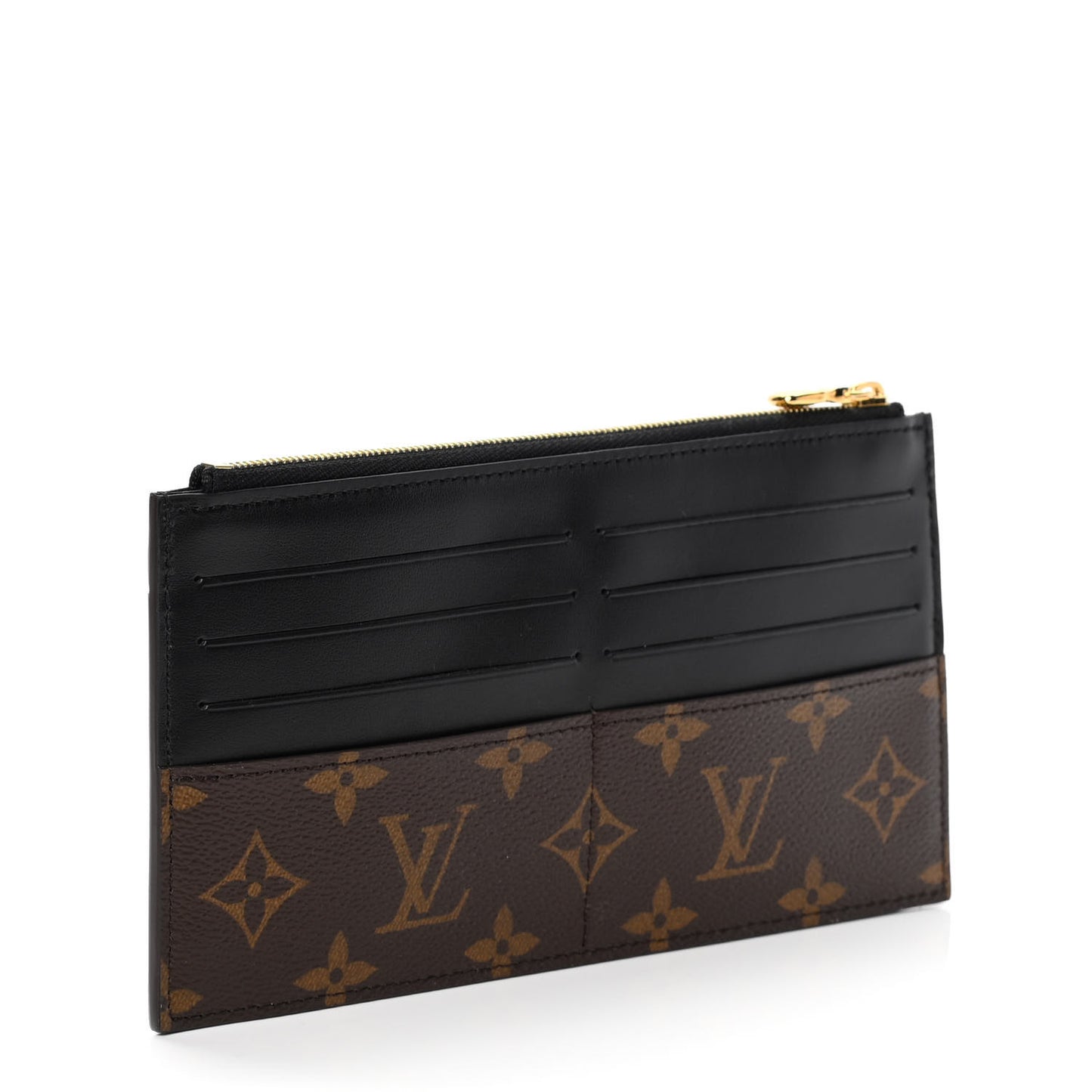 Monogram Slim Purse Black
