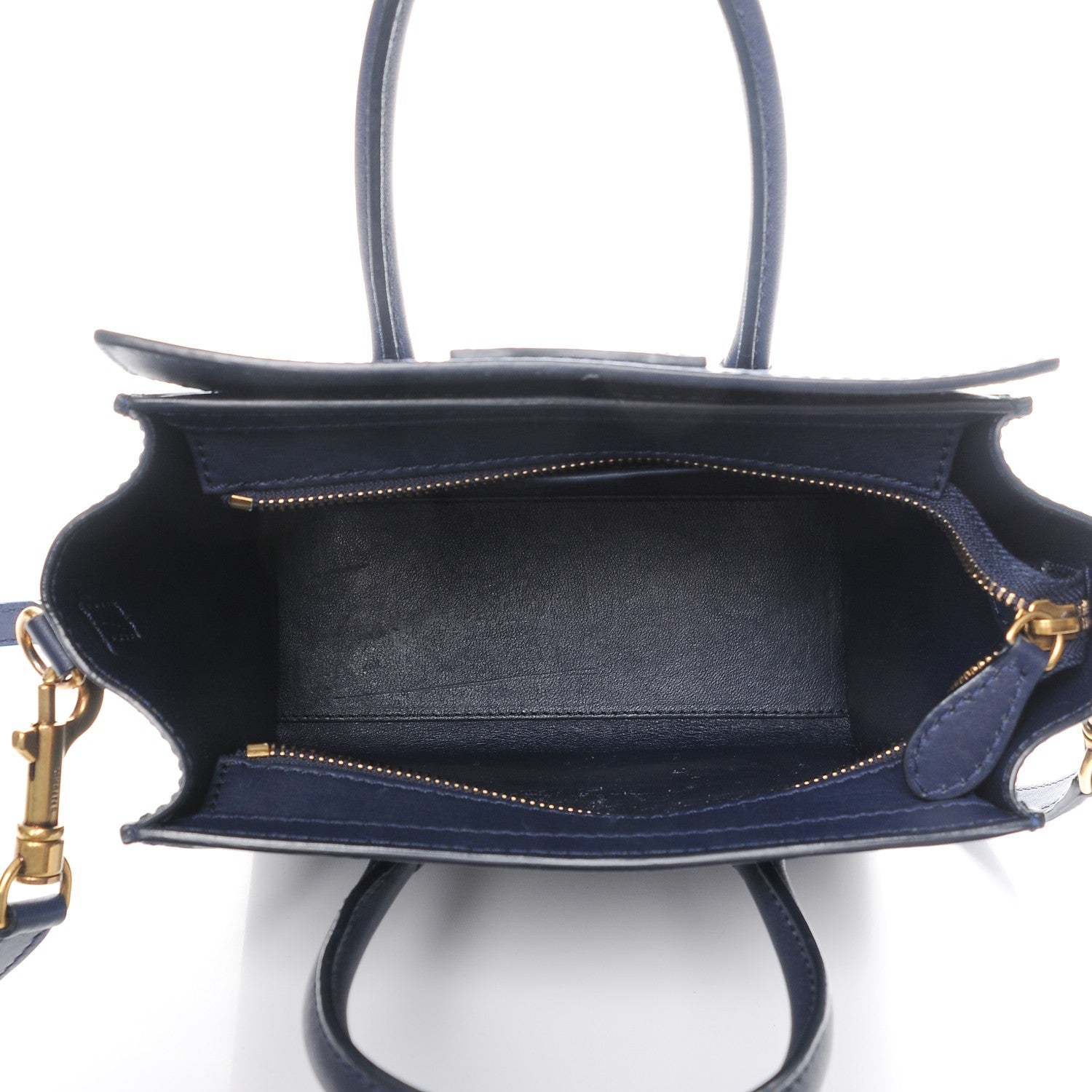 Celine Smooth Calfskin Nano Luggage Ink 5 of 7