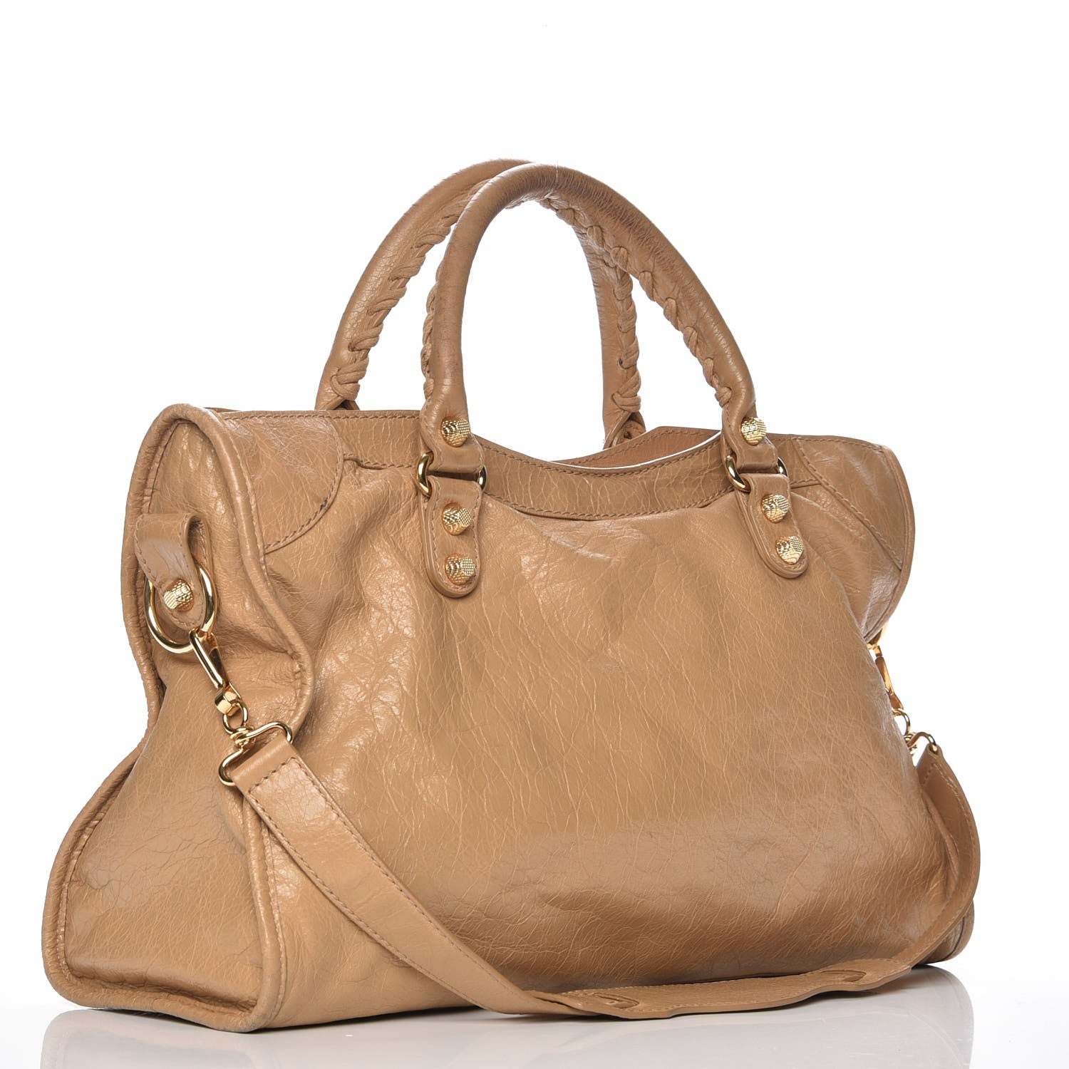 Balenciaga Agneau Giant 12 Gold Hardware City Beige Nougatine 4 of 15