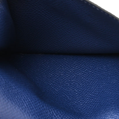 Hermes Epsom Tricolor Kelly Pocket Compact Wallet Black Rouge H Bleu Saphir 5 of 8