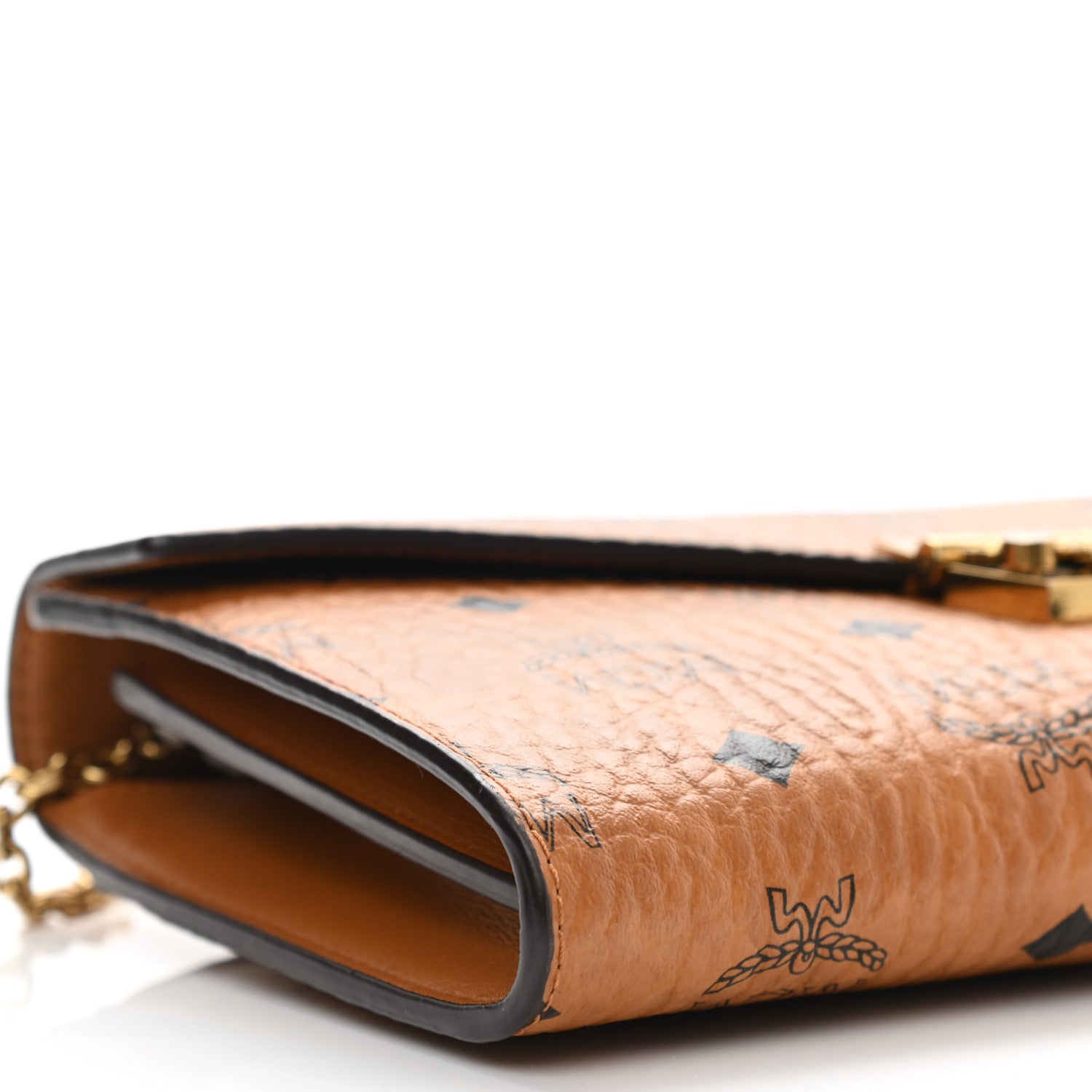 MCM Visetos Medium Patricia Wallet On Chain Cognac 8 of 9