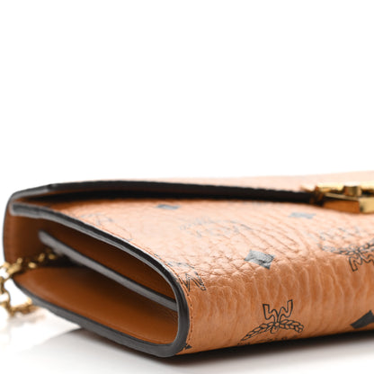 MCM Visetos Medium Patricia Wallet On Chain Cognac 8 of 9