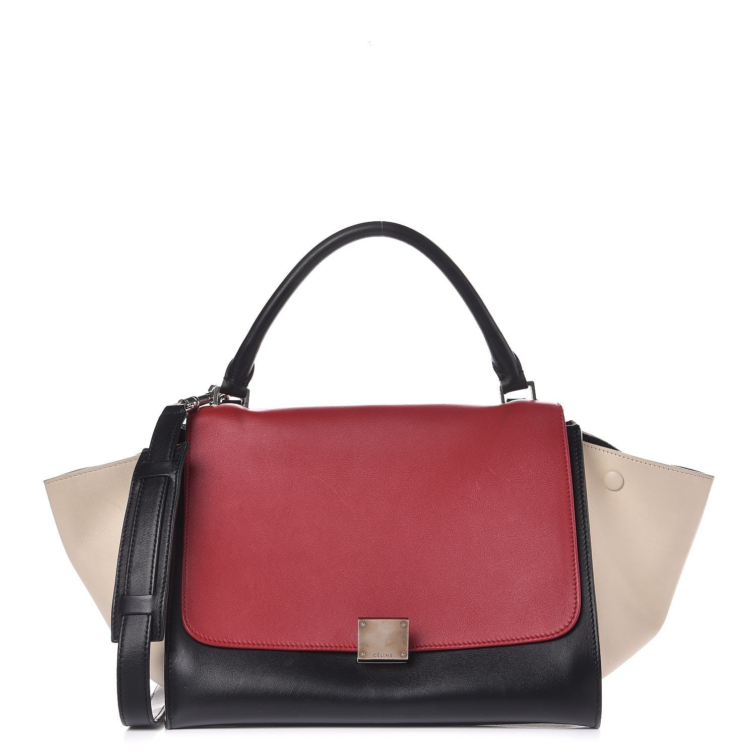 Celine Smooth Calfskin Medium Tri-color Trapeze 1 of 10