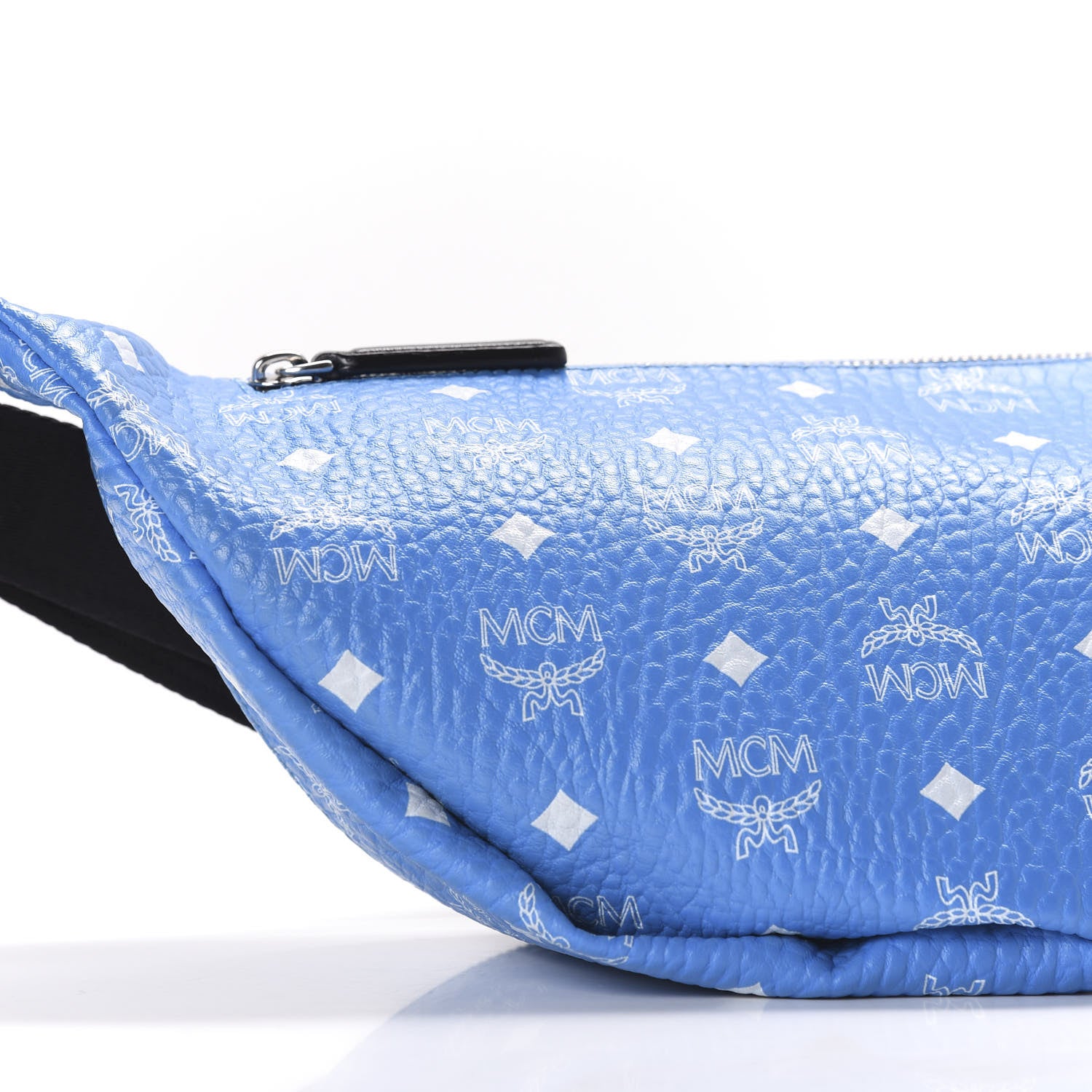 MCM Visetos Medium Stark Belt Bag Blue 6 of 8