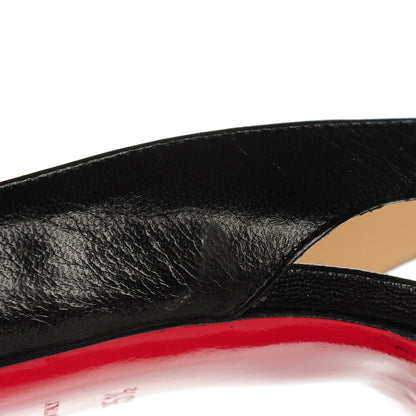 Christian Louboutin Kid No Prive 120 Pumps 35.5 Black Red 7 of 11