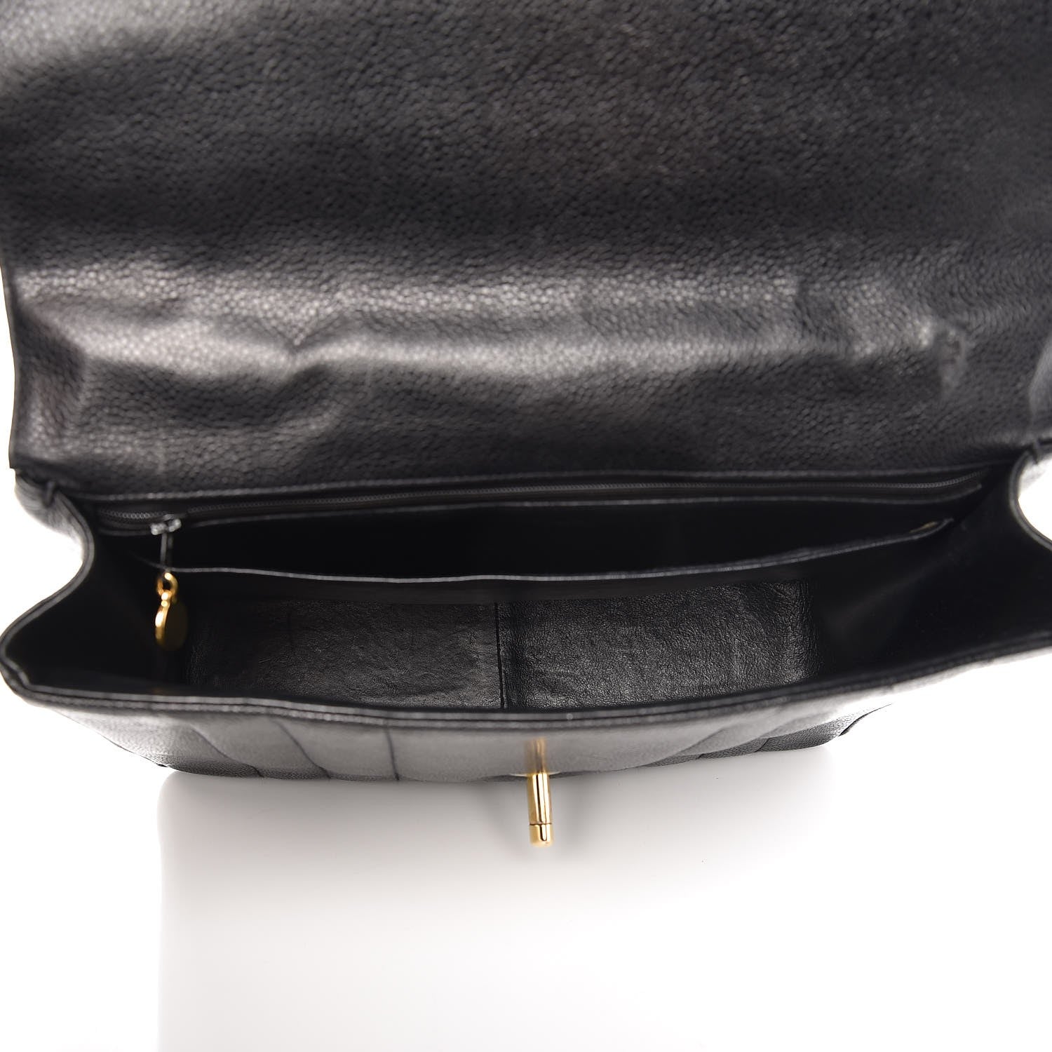 Chanel Caviar Vertical Quilted Kelly Flap Bag Black 5 of 13