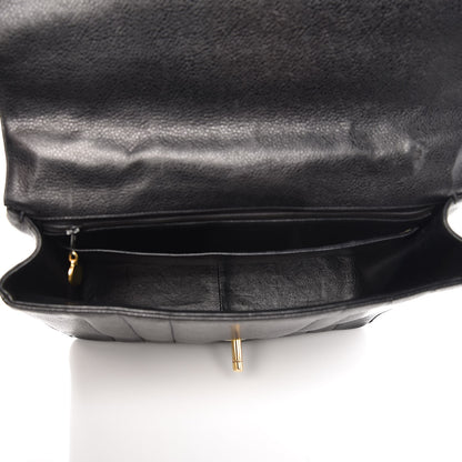 Chanel Caviar Vertical Quilted Kelly Flap Bag Black 5 of 13