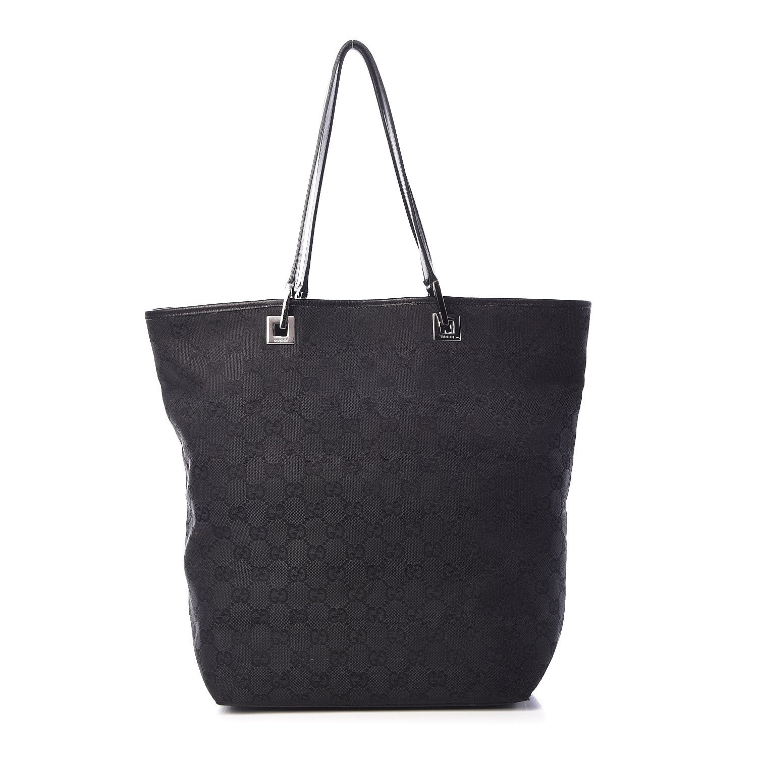 Gucci Monogram Bucket Tote Black 1 of 20
