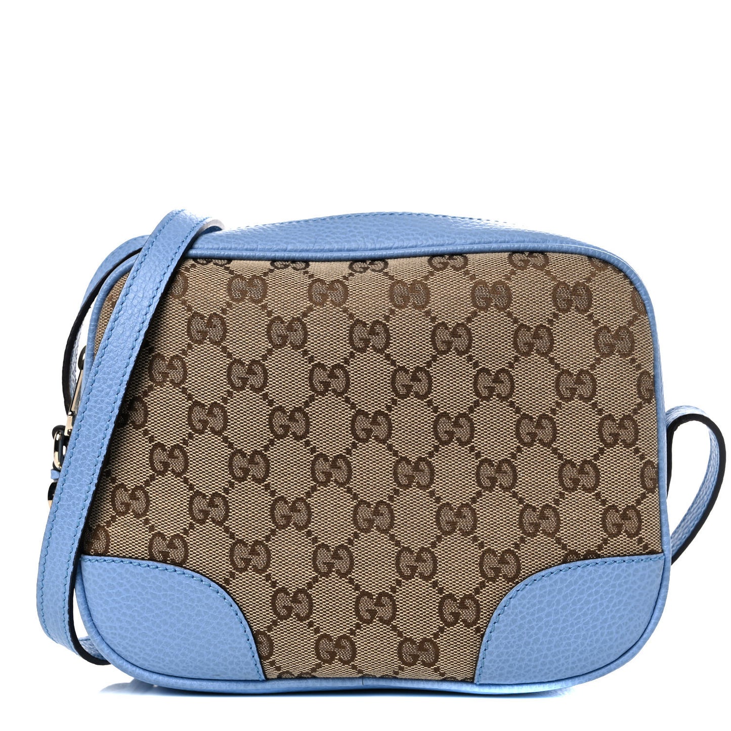 Monogram Mini Bree Messenger Bag Beige Mineral Blue