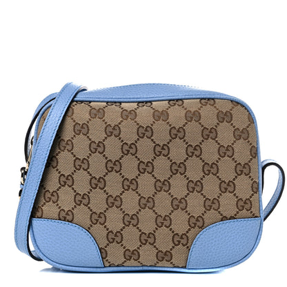 Gucci Monogram Mini Bree Messenger Bag Beige Mineral Blue 1 of 11
