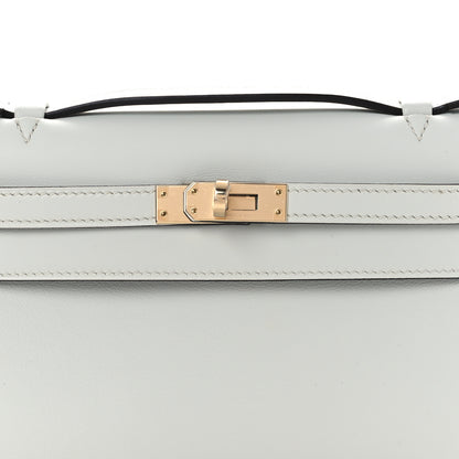 Hermes Swift Kelly Pochette Clutch Gris Platine 8 of 13