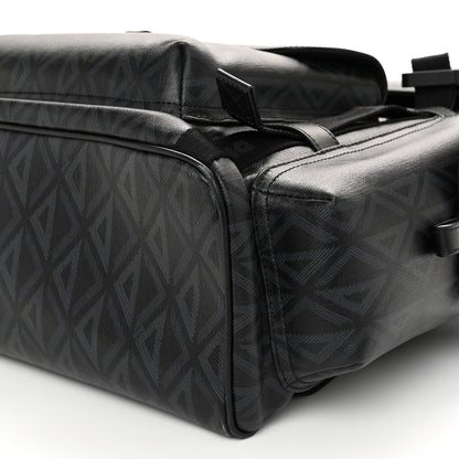 Christian Dior Canvas CD Diamond Hit The Road Backpack Black 9 of 9