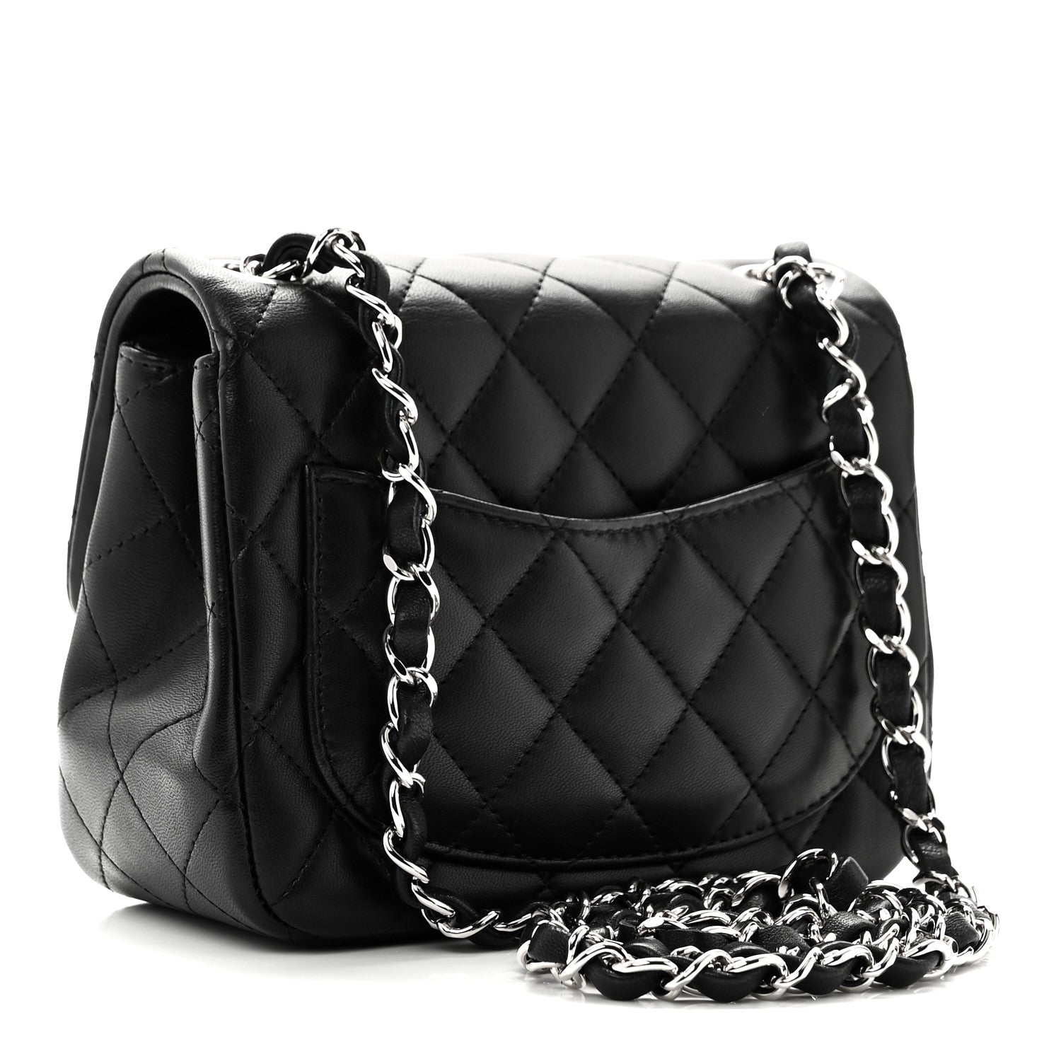 Chanel Lambskin Quilted Mini Square Flap Black 2 of 10
