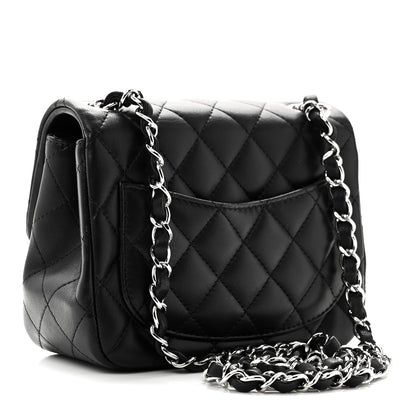 Chanel Lambskin Quilted Mini Square Flap Black 2 of 10