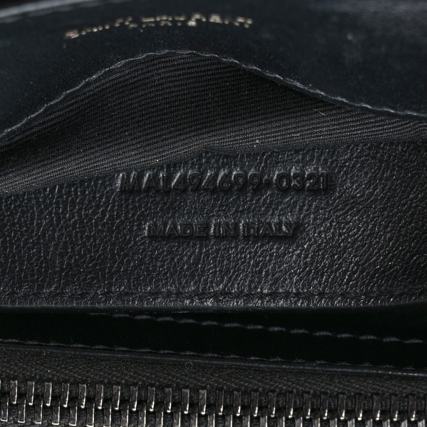 Saint Laurent Calfskin Y Quilted Monogram Monochrome Small Loulou Chain Satchel Black 7 of 9