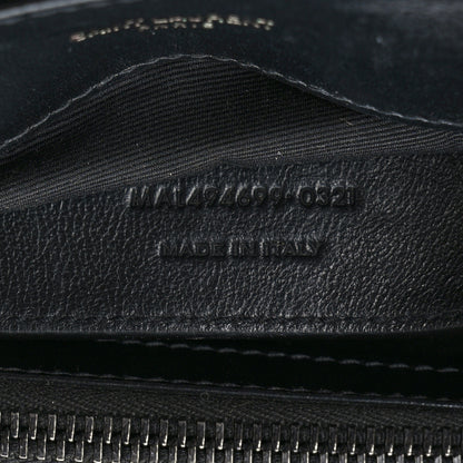 Saint Laurent Calfskin Y Quilted Monogram Monochrome Small Loulou Chain Satchel Black 7 of 9