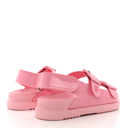 Gucci Rubber Mini Double G Womens Isla Dad Sandals 35 Wild Rose 4 of 8