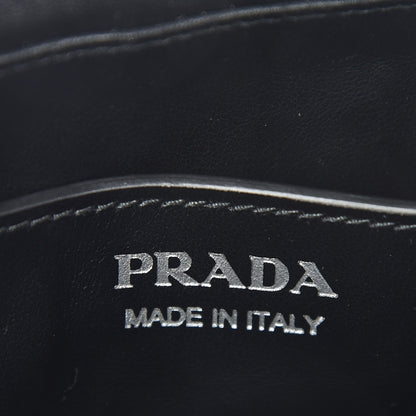 Prada Soft Calfskin Diagramme Crossbody Bag Black 11 of 11