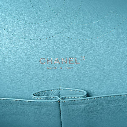Chanel Lambskin Quilted Jumbo Double Flap Turquoise 6 of 16