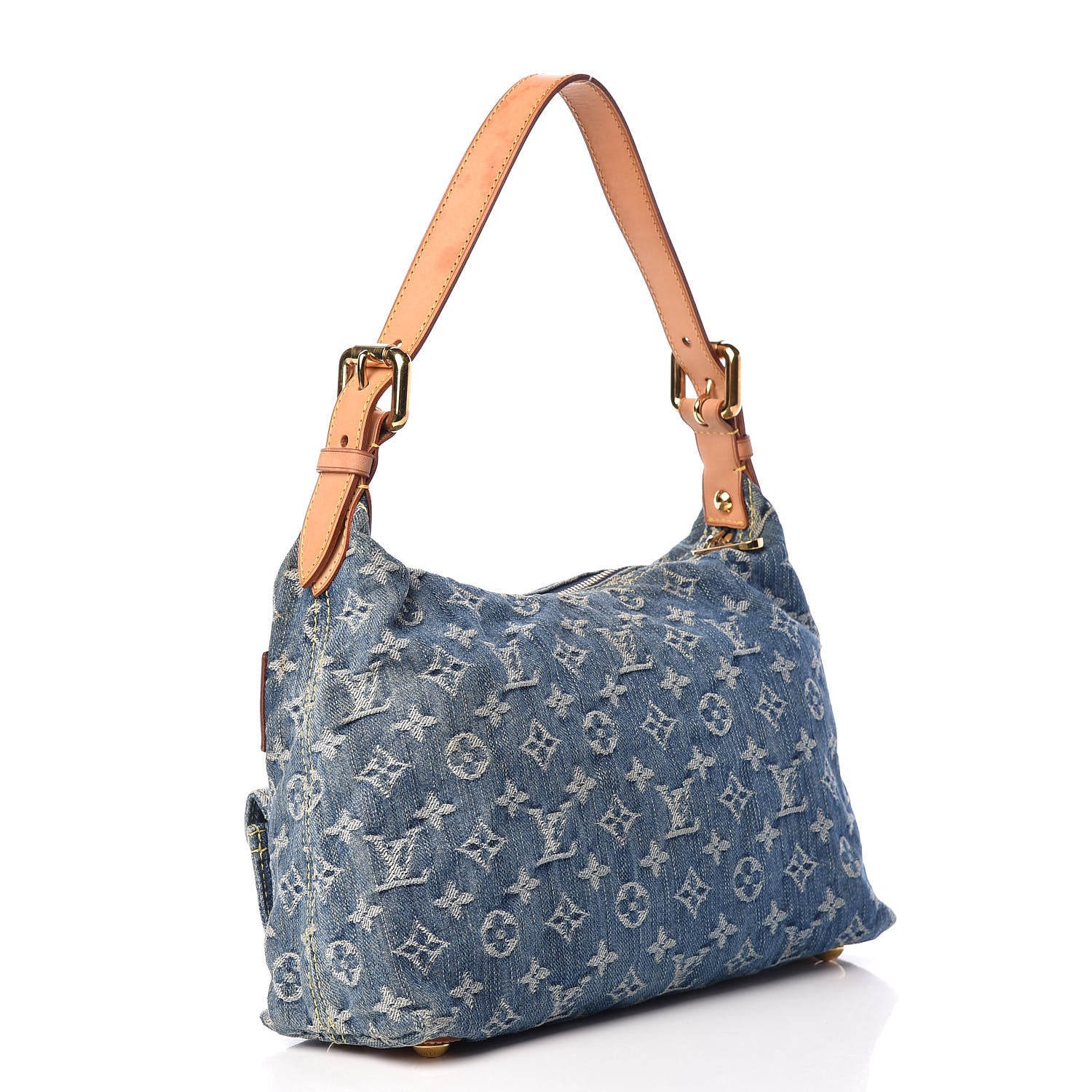 Louis Vuitton Monogram Denim Baggy PM Blue 3 of 14