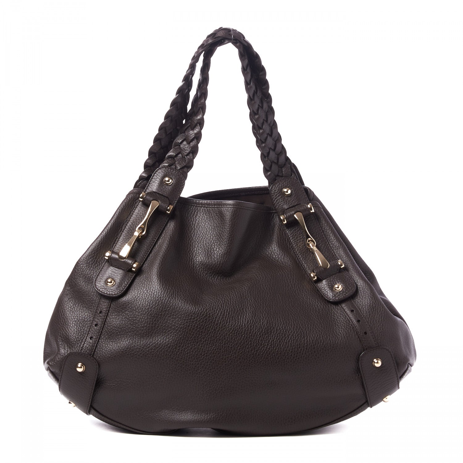 Gucci Calfskin Medium Pelham Shoulder Bag Dark Brown 1 of 8