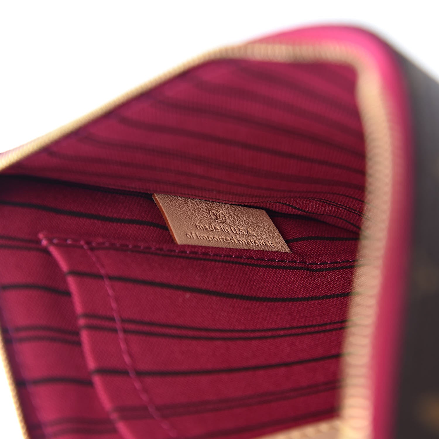 Louis Vuitton Monogram Neverfull MM GM Pochette Pivoine 7 of 8