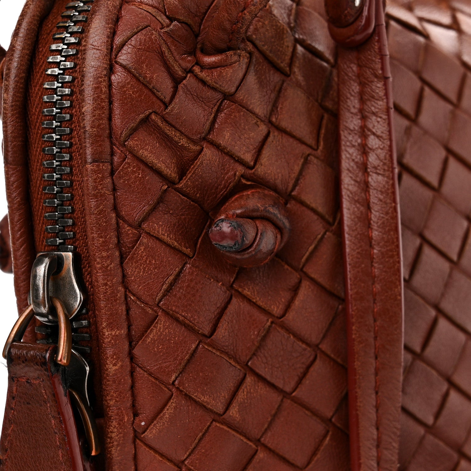 Bottega Veneta Nappa Intrecciato Nodini Crossbody Messenger Terracota 14 of 18