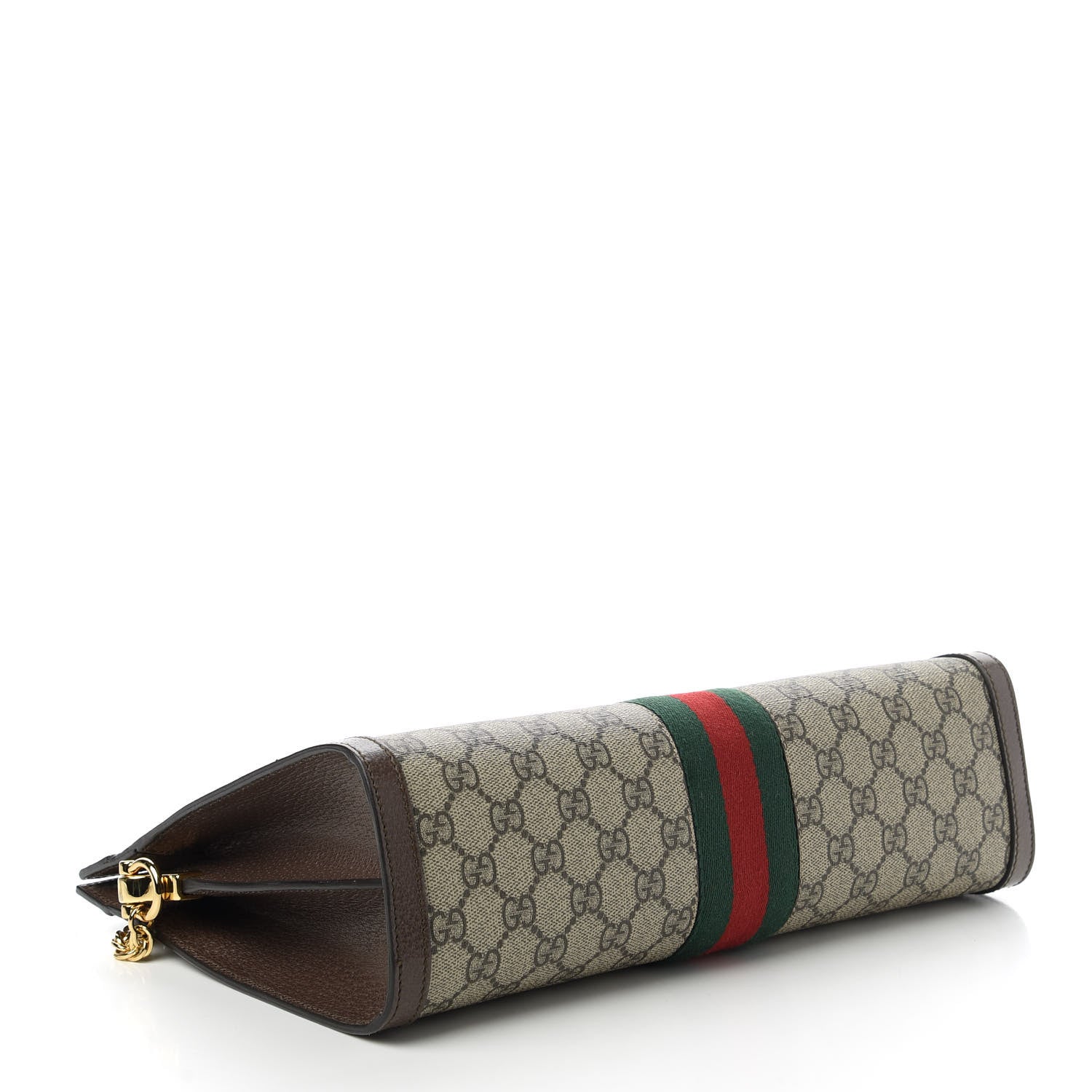 Gucci GG Supreme Monogram Web Medium Ophidia Chain Shoulder Bag Brown 4 of 10